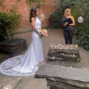 2 pieces Hungarian Handmade Wedding dress